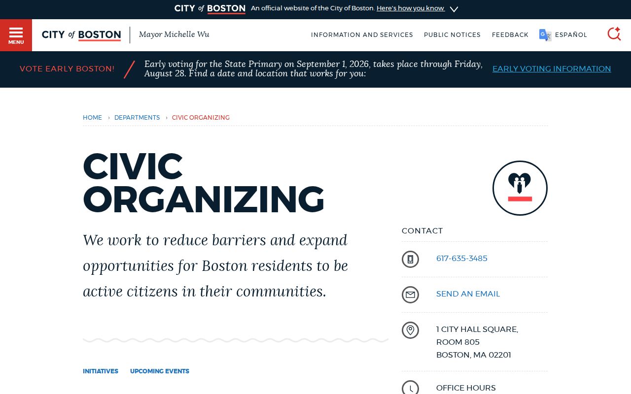 Suffolk County neighbors Boston Civic Organizing neighborhood associations